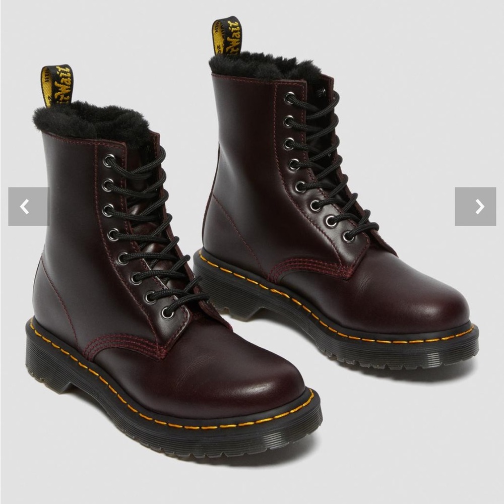 Doc Marten fur lined 1460 boots LIKE NEW